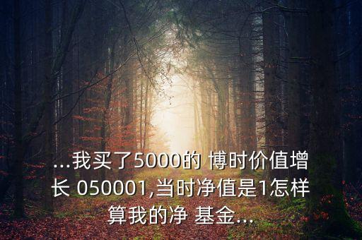 050001博時(shí)基金,基金博時(shí)價(jià)值增長凈值050001