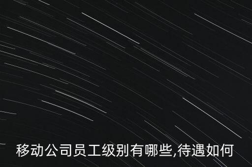 移動(dòng)公司員工級(jí)別有哪些,待遇如何