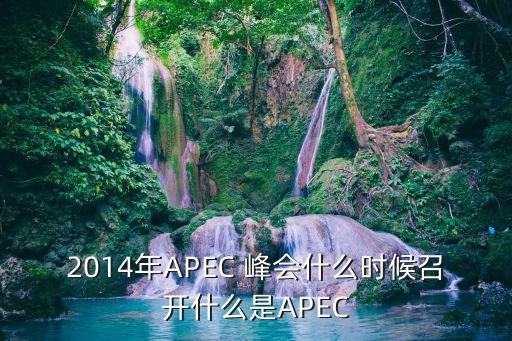 2014年APEC 峰會(huì)什么時(shí)候召開(kāi)什么是APEC