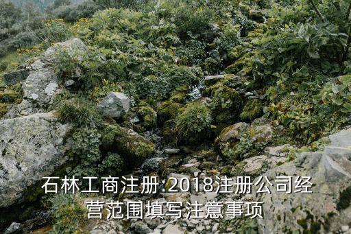  石林工商注冊:2018注冊公司經營范圍填寫注意事項