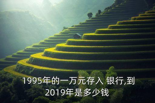  1995年的一萬(wàn)元存入 銀行,到2019年是多少錢