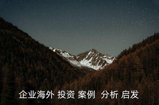 分析投資案例,中國近年經(jīng)典投資案例