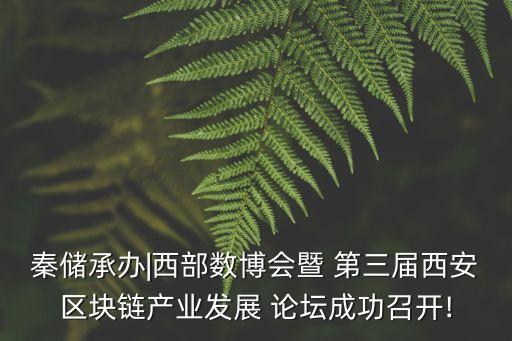 秦儲(chǔ)承辦|西部數(shù)博會(huì)暨 第三屆西安區(qū)塊鏈產(chǎn)業(yè)發(fā)展 論壇成功召開!