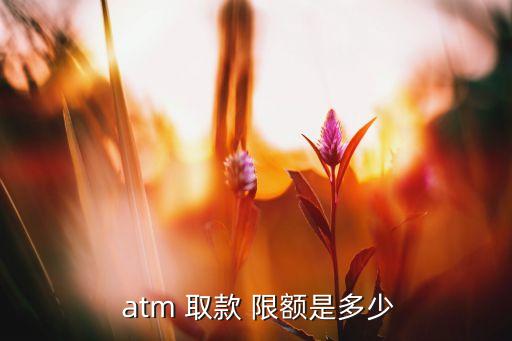 各銀行atm取款限額,郵政儲蓄銀行atm取款限額