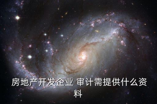  房地產(chǎn)開發(fā)企業(yè) 審計需提供什么資料