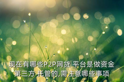 真正銀行托管p2p平臺,p2p托管銀行是否有責(zé)任