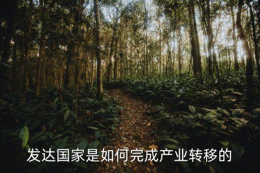 發(fā)達(dá)國(guó)家是如何完成產(chǎn)業(yè)轉(zhuǎn)移的