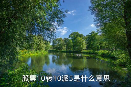  股票10轉(zhuǎn)10派5是什么意思