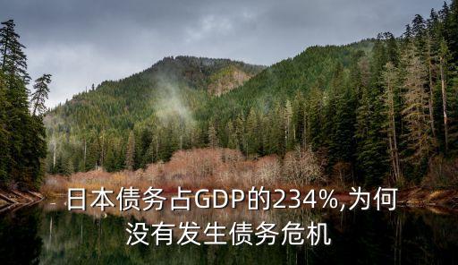  日本債務占GDP的234%,為何沒有發(fā)生債務危機