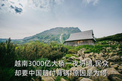  越南3000億大橋一夜坍塌,民眾卻要中國賠付背鍋!原因是為何