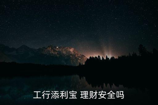 工行添利寶 理財(cái)安全嗎