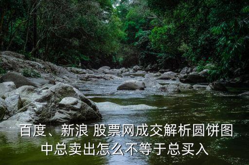  百度、新浪 股票網(wǎng)成交解析圓餅圖中總賣出怎么不等于總買入