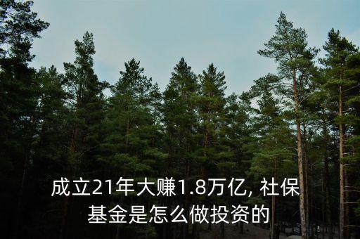 成立21年大賺1.8萬億, 社保 基金是怎么做投資的