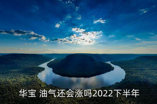  華寶 油氣還會(huì)漲嗎2022下半年