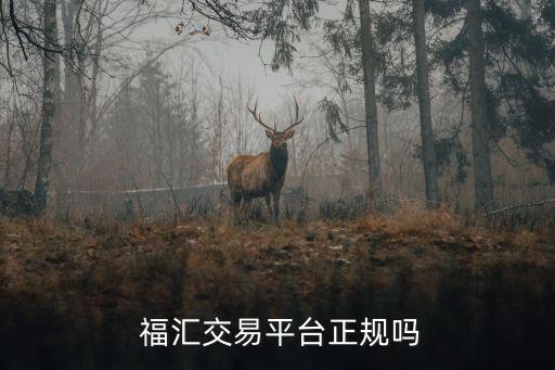  福匯交易平臺正規(guī)嗎