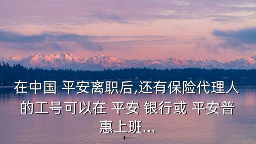 平安保險可以進入平安銀行嗎,中國平安保險和平安銀行有啥關系