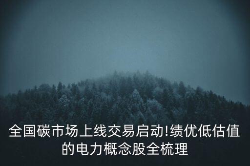 全國碳市場上線交易啟動!績優(yōu)低估值的電力概念股全梳理