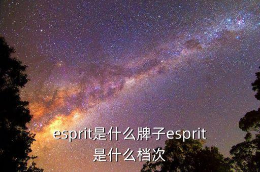 esprit是什么牌子esprit是什么檔次