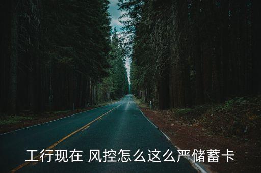 工行現(xiàn)在 風控怎么這么嚴儲蓄卡