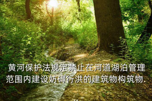  黃河保護法規(guī)定禁止在河道湖泊管理范圍內(nèi)建設(shè)妨礙行洪的建筑物構(gòu)筑物...