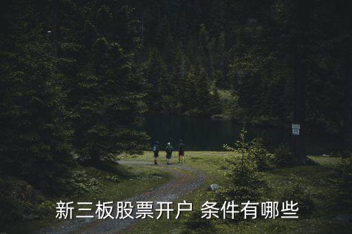 投資新三板條件,投資老三板博客