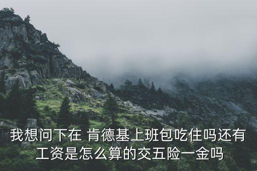 我想問下在 肯德基上班包吃住嗎還有 工資是怎么算的交五險(xiǎn)一金嗎