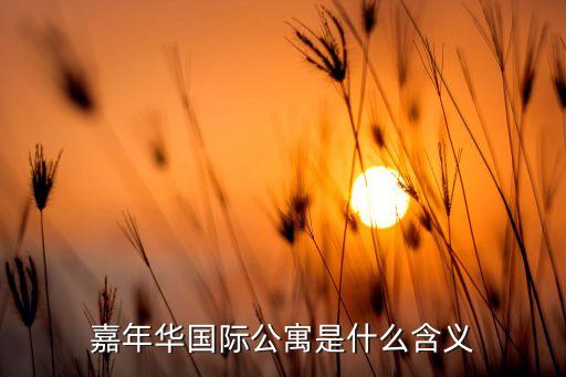 嘉年華國(guó)際公寓是什么含義