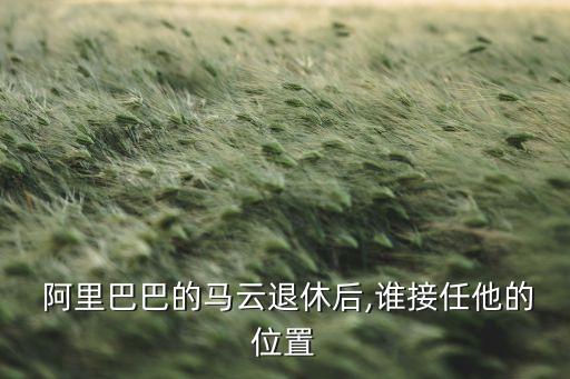  阿里巴巴的馬云退休后,誰接任他的位置