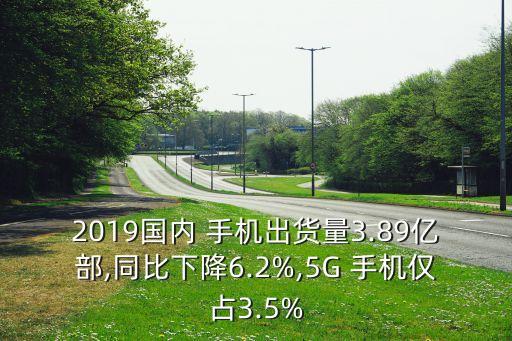 2019國(guó)內(nèi) 手機(jī)出貨量3.89億部,同比下降6.2%,5G 手機(jī)僅占3.5%