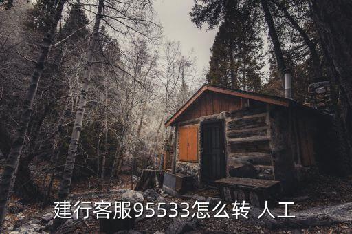 建行客服95533怎么轉(zhuǎn) 人工