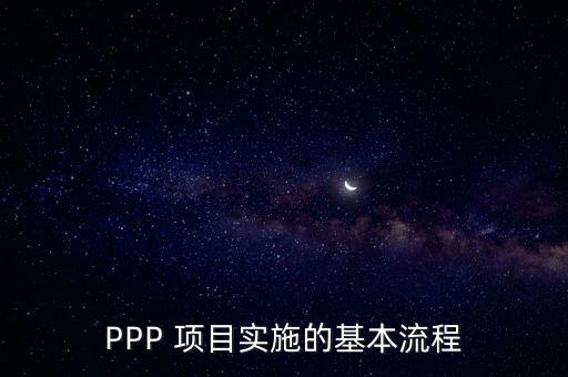 PPP 項目實施的基本流程