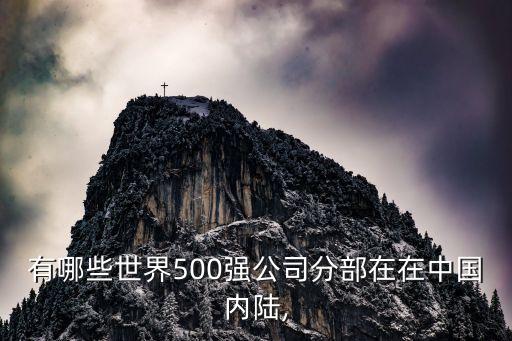 有哪些世界500強(qiáng)公司分部在在中國內(nèi)陸,