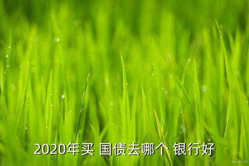 2020年買 國債去哪個 銀行好