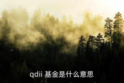 qdii 基金是什么意思