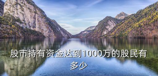 股市持有資金達到1000萬的股民有多少