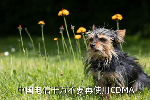  中國電信千萬不要再使用CDMA