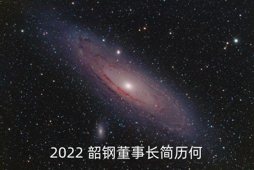 2022 韶鋼董事長(zhǎng)簡(jiǎn)歷何