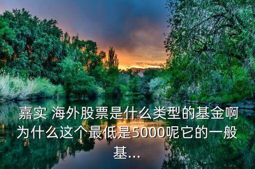  嘉實 海外股票是什么類型的基金啊為什么這個最低是5000呢它的一般基...