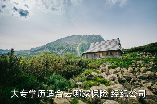 大專學(xué)歷適合去哪家保險 經(jīng)紀公司