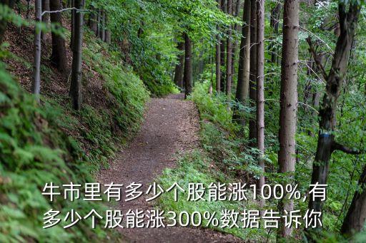  牛市里有多少個(gè)股能漲100%,有多少個(gè)股能漲300%數(shù)據(jù)告訴你