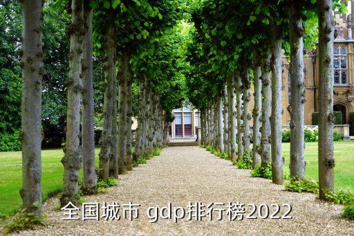 全國城市 gdp排行榜2022