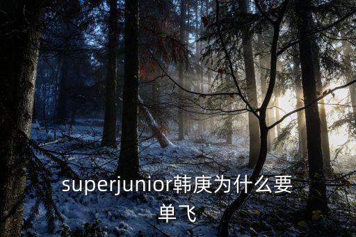 superjunior韓庚為什么要單飛