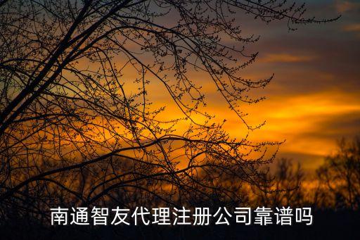  南通智友代理注冊(cè)公司靠譜嗎