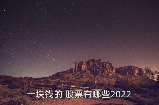 一塊錢(qián)的 股票有哪些2022