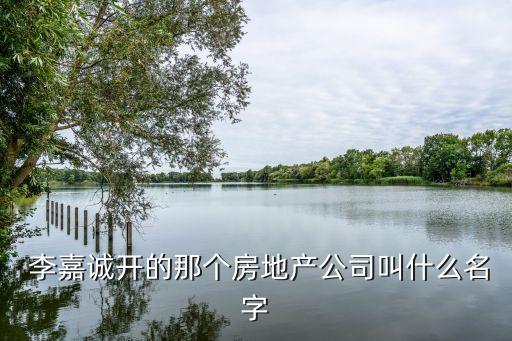  李嘉誠開的那個(gè)房地產(chǎn)公司叫什么名字