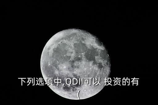 下列選項中,QDII可以 投資的有(