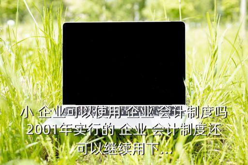 小 企業(yè)可以使用 企業(yè) 會(huì)計(jì)制度嗎2001年實(shí)行的 企業(yè) 會(huì)計(jì)制度還可以繼續(xù)用下...