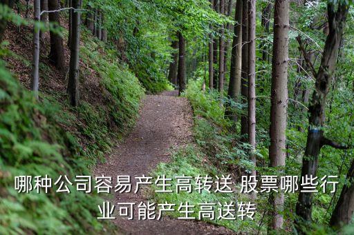 哪種公司容易產生高轉送 股票哪些行業(yè)可能產生高送轉