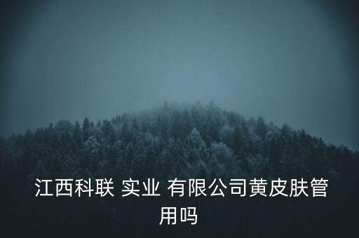  江西科聯(lián) 實業(yè) 有限公司黃皮膚管用嗎