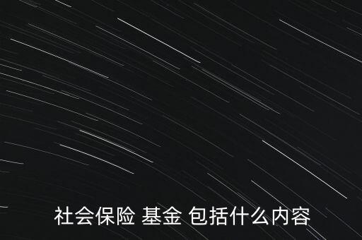 社會基金消費包括,社會補充保障基金包括哪些